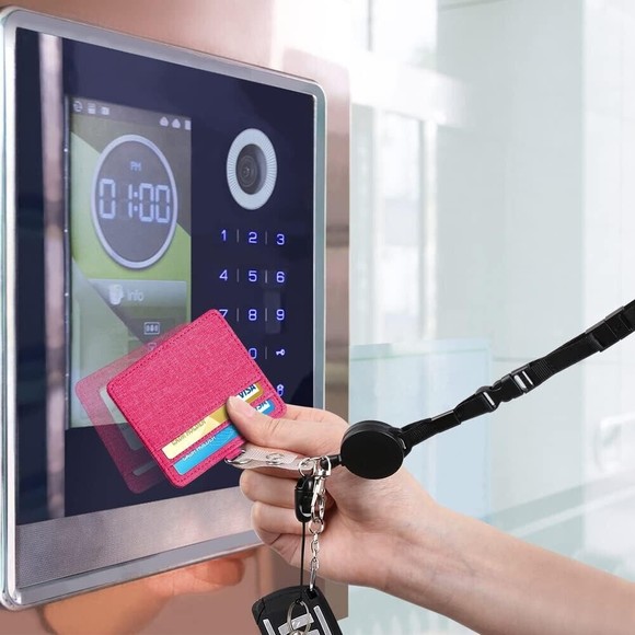 Badge Holder and Adjustable Retractable Lanyards 2 Pack Quick Release Buckle - Picture 5 of 5